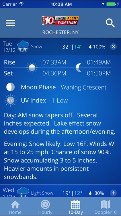 WHEC First Alert Weather screenshot-4