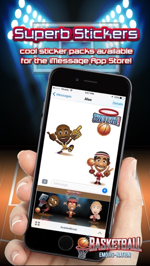 棒球表情符號國家 - Basketball Emojis(圖4)-速報App