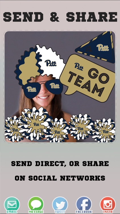 Pittsburgh Panthers Selfie Stickers screenshot-3