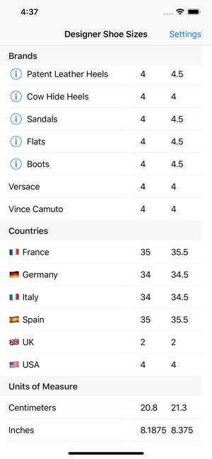 Designer Shoe Sizes(圖2)-速報App