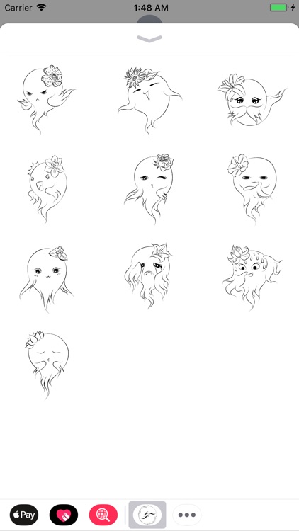 Flower Sprites Monochrome