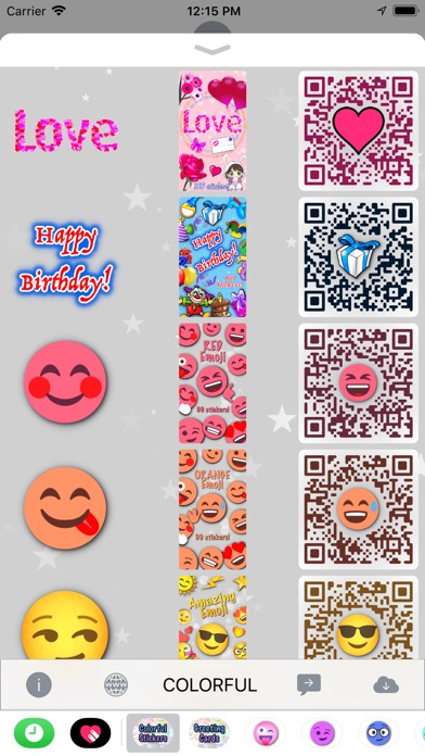 Colorful Stickers and Emoji screenshot 2