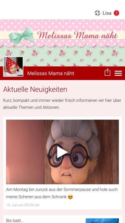 Melissas Mama näht