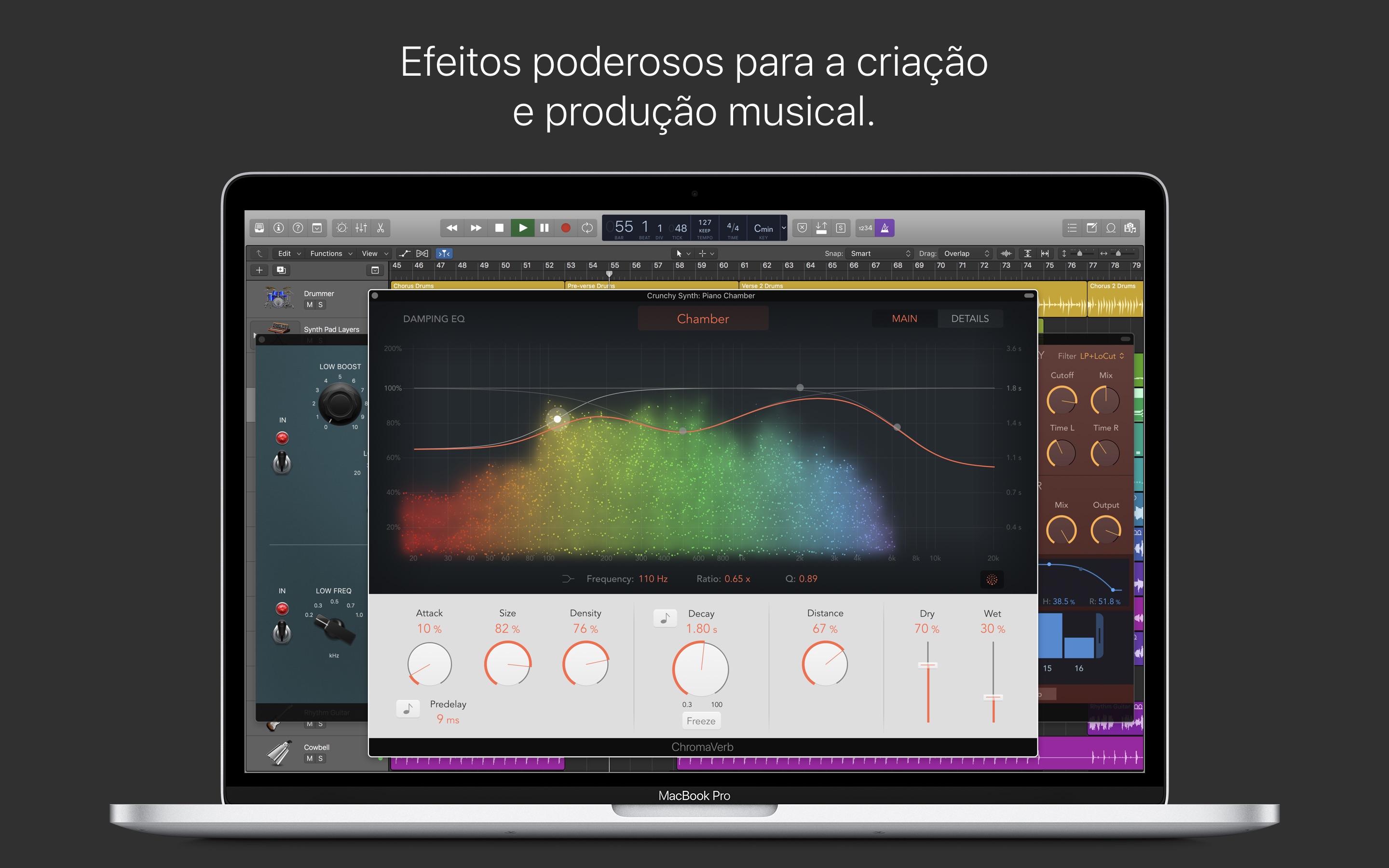 Screenshot do app Logic Pro X