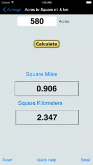 acre & area & acreage iphone screenshot 2