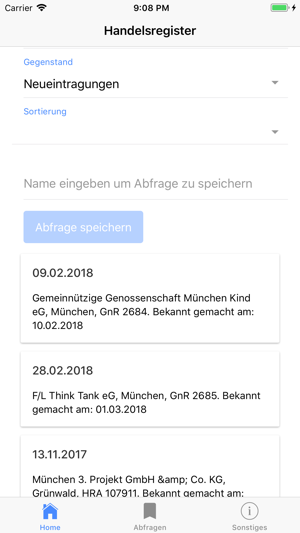 Handelsregister Bekanntmachung(圖2)-速報App