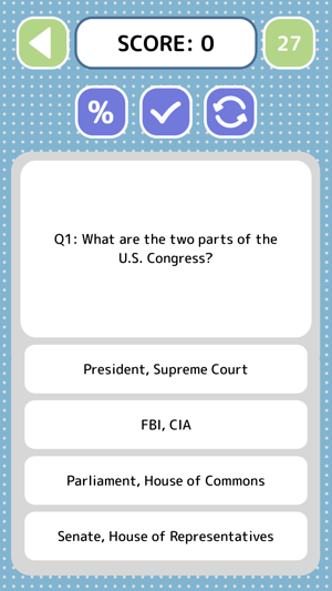 US Citizenship Quiz - Game(圖3)-速報App