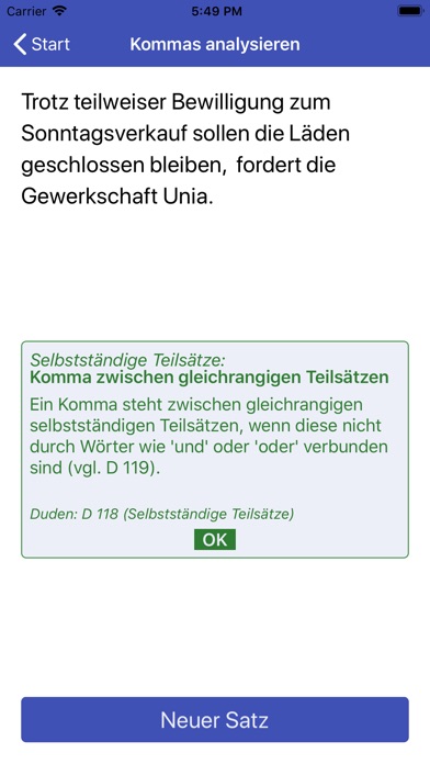 Kommaregeln Deutsch screenshot 4