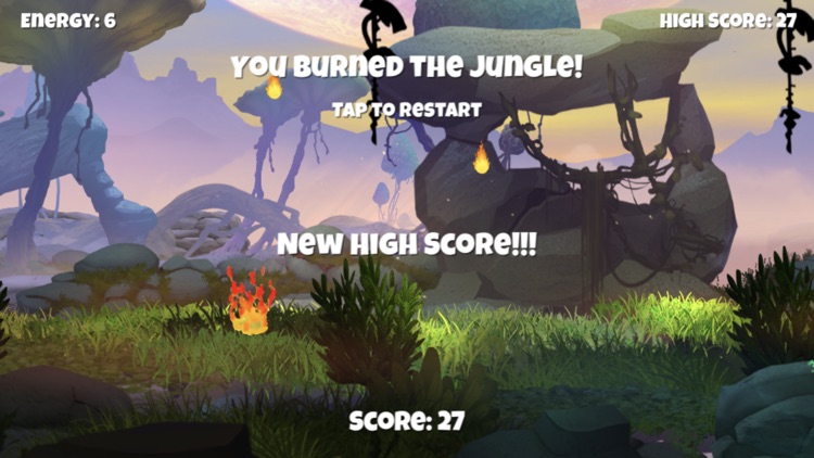 Flappy Flame: Jungle Adventure screenshot-3