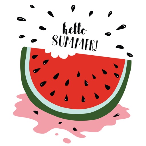 Animated Watermelon Stickers by Mobisoft Labs