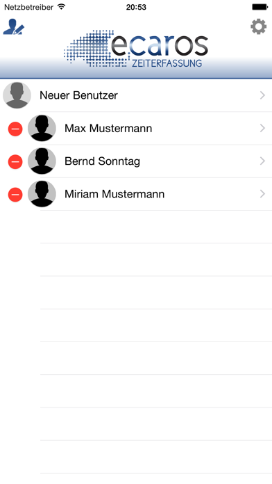 How to cancel & delete ecaros Zeiterfassung from iphone & ipad 1