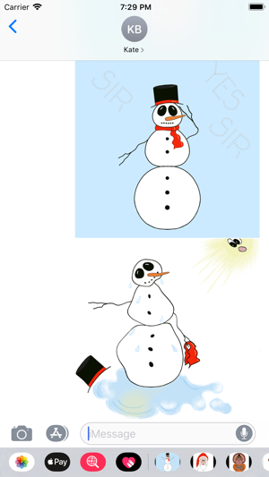 Snowman Tale stickers(圖3)-速報App