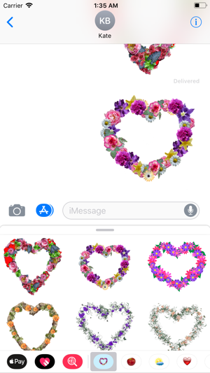 Floral Hearts Sticker Pack(圖4)-速報App