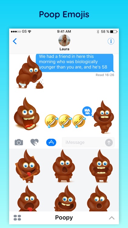 Poopy - Funny Poop Emoji Text Moji Chat Stickers