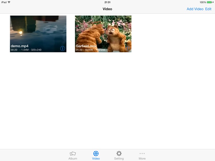 My Video Safe for iPad