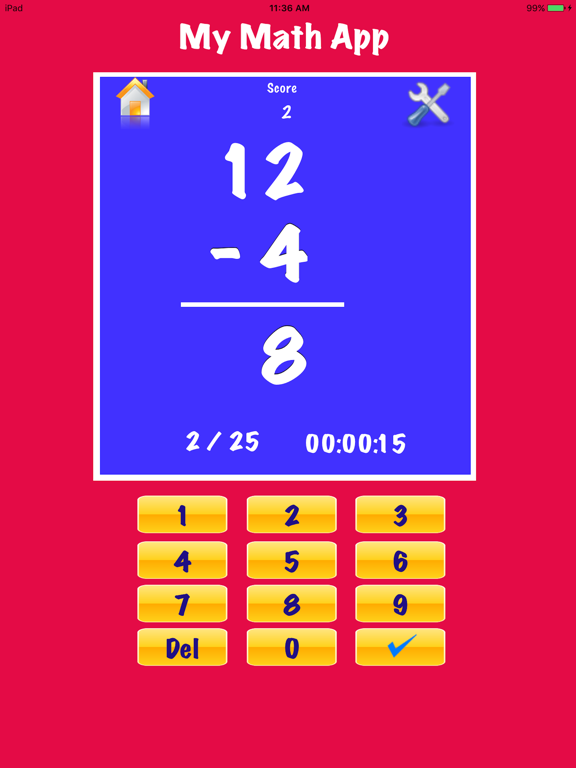 My Math Flash Cards App screenshot