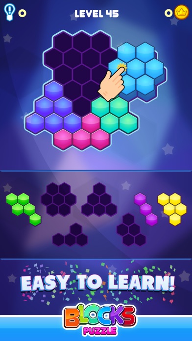 Blocks Puzzle - Hexagon Game screenshot 3
