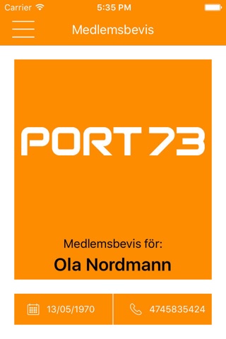 Port73 Kundklubb screenshot 3