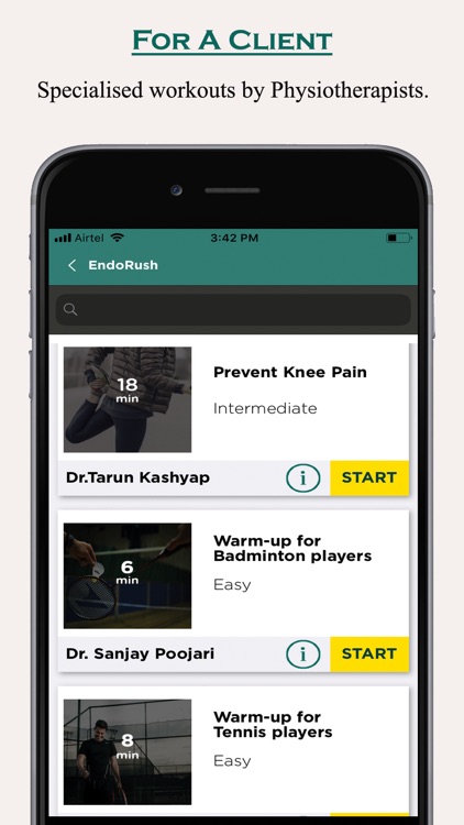 EndoRush - Exercise App