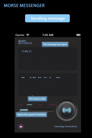 Morse Messenger screenshot 3