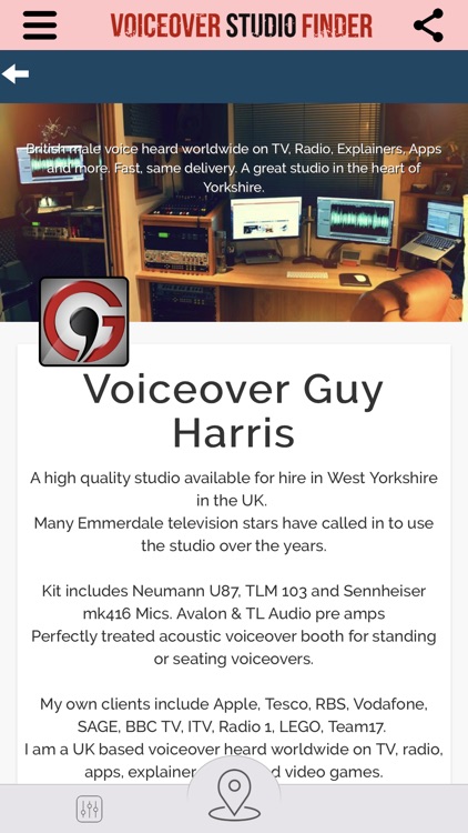 Voiceover Studio Finder