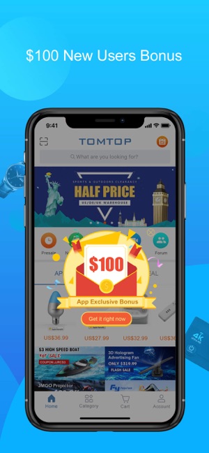 TOMTOP: Coupons, Deals, Promos