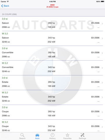 Скриншот из Autoparts for BMW