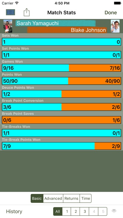 Tennis Score Tracker Basic