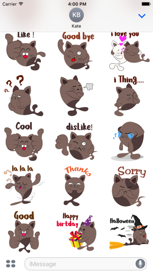 Chocolate cat emoji & sticker(圖3)-速報App