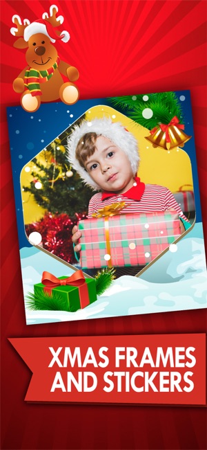 Christmas photos frame editor