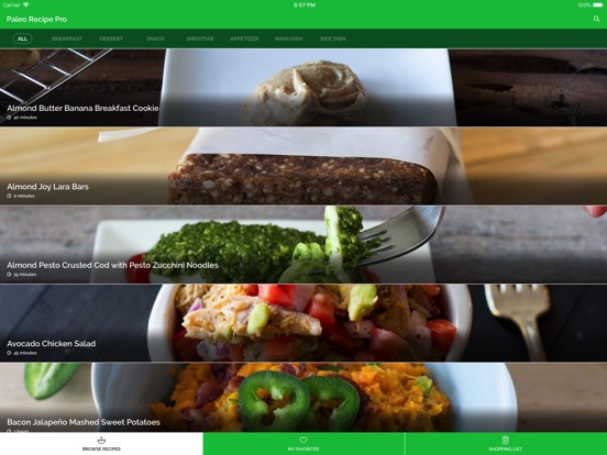 Paleo Recipe Pro Screenshots