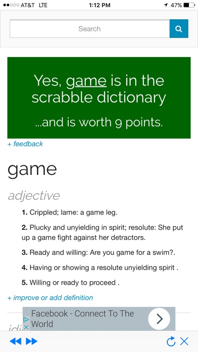 Word Game Dictionary Lookup 3