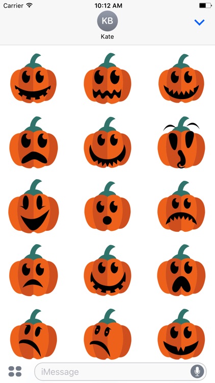 Pumpkin emoji & stickers