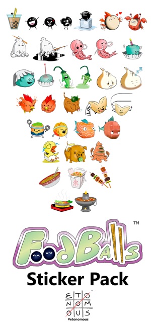 FoodBalls Sticker Pack(圖1)-速報App