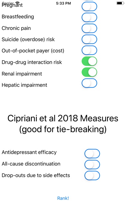 Antidepressant Proposer