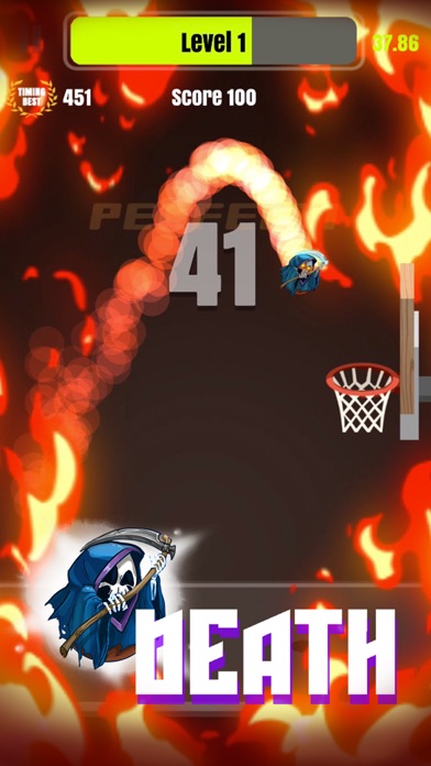 Tap Shots - dunk shot on fire screenshot 2