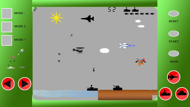 Helicopter vs Enemies Battle Retro