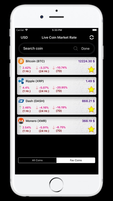 Cryptocurrency Live Rate screenshot 3