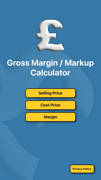 Gross Margin / Markup Calc