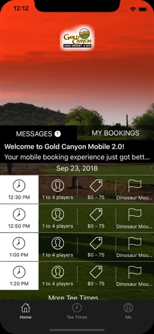 Gold Canyon Tee Times