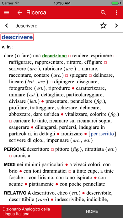 Dizionario Analogico screenshot 3