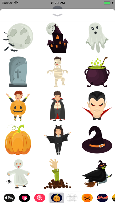 Happy Halloween Spooked Emoji screenshot 3