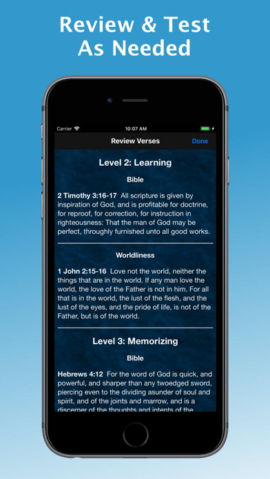 e-Sword MEM: Scripture Memory screenshot 2