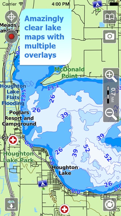 Aqua Map Michigan Lakes GPS HD