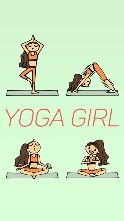 Happy Yoga Girl Stickers