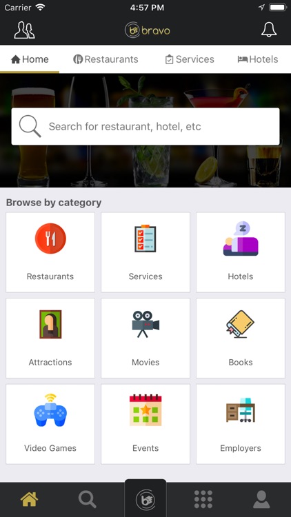 Bravo: Food, Hotels, Services