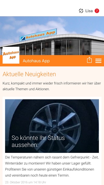 Die Autohaus App
