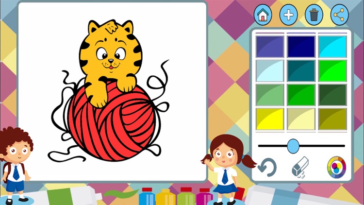 Dogs cats paint coloring book screenshot-4
