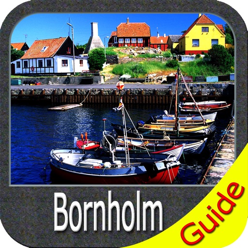 Bornholm (Denmark) charts GPS map Navigator icon