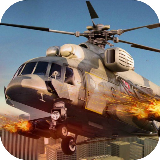 Pocket Helicopter Fire War Icon